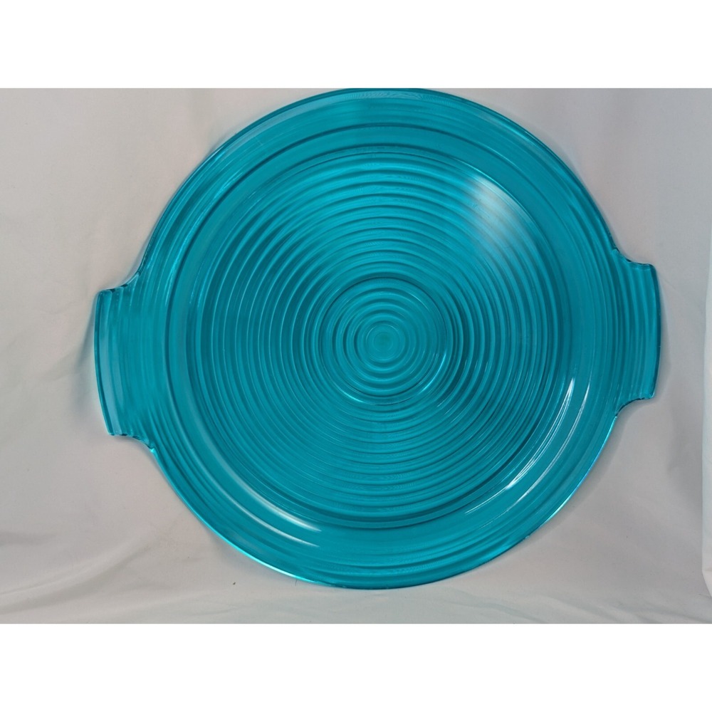 Majestic Turquois Beehive Plastic Platter Tray 14 Inch